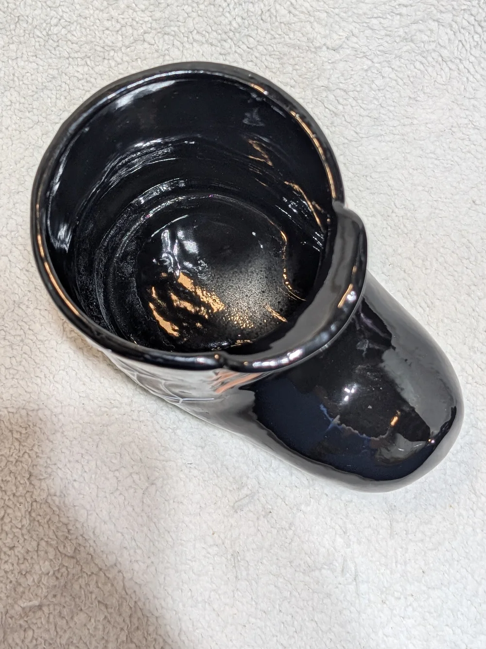 Yankee Candle Green Black Halloween Witch Boot Jar Candle Holder Ceramic Vase